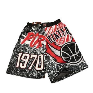 NWT Portland Trail Blazers Mitchell & Ness Jumbotron Basketball Shorts